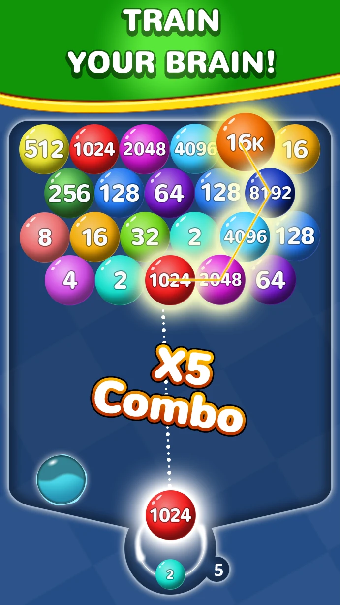Number Bubble Shooter screenshot
