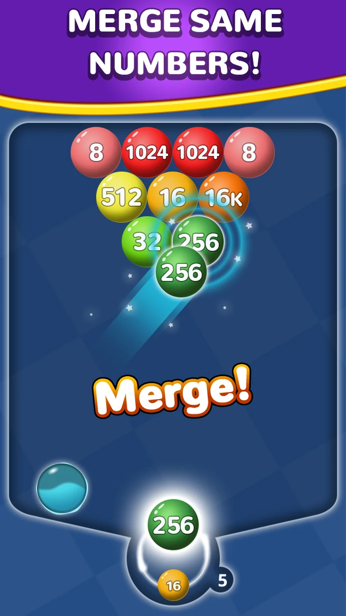 Number Bubble Shooter screenshot